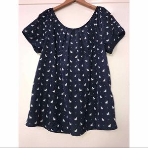 Adorable Old Navy Blouse with Cats!